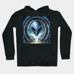 Floating Alien Head Hoodie