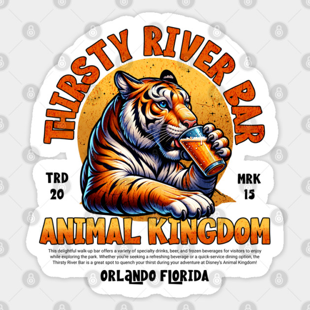 Thirsty River Bar Animal Kingdom Orlando Florida Theme Park Sticker by Joaddo