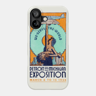 1936 Detroit Michigan Exposition Phone Case