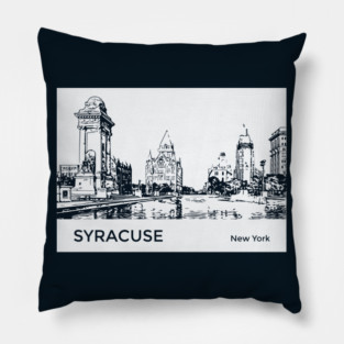 Syracuse New York Pillow