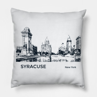 Syracuse New York Pillow