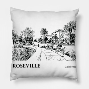 Roseville California Pillow