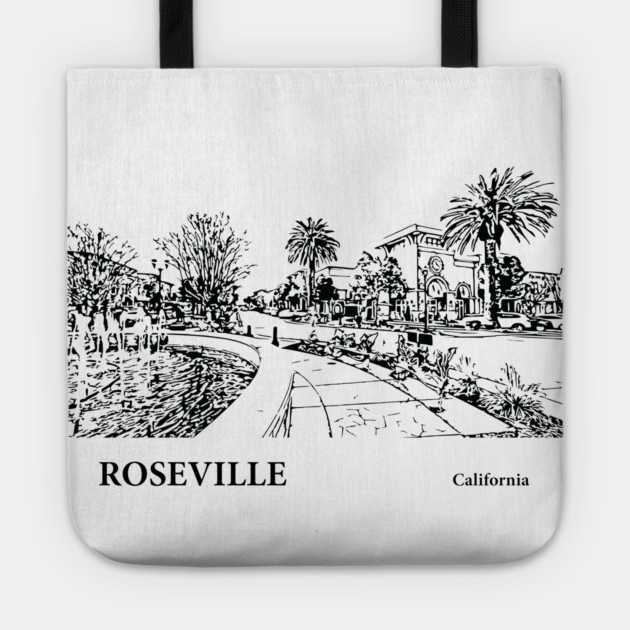 Roseville California Tote by Lakeric
