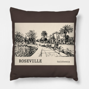 Roseville California Pillow