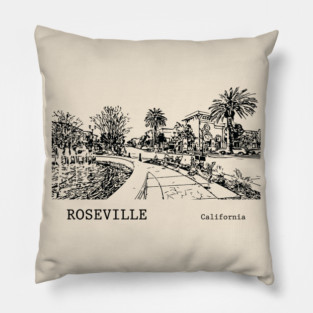 Roseville California Pillow