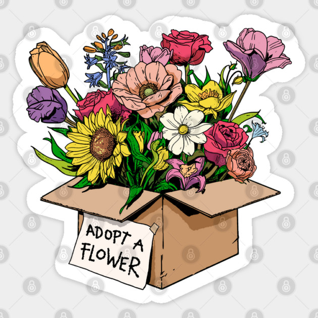 Adopt a Flower Sticker by GoshWow®