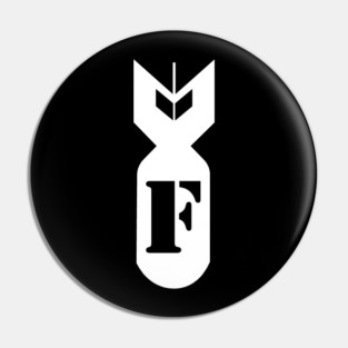 Dropping that F - Bomb white Pin