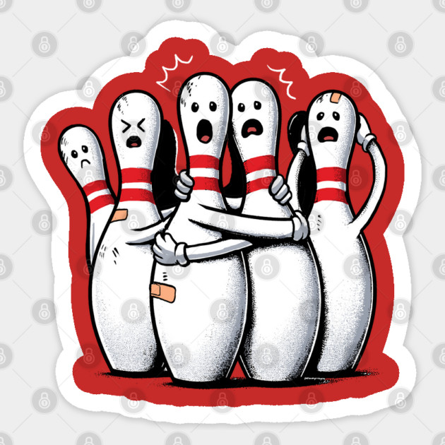 Panic at the Bowling Alley Sticker by GoshWow®