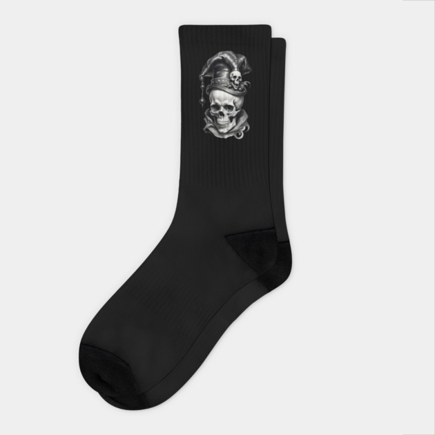 Jester Skull 1 Socks by Grave Digs