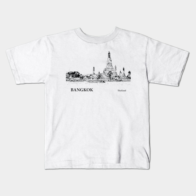 Bangkok Thailand Kids T-Shirt by Lakeric