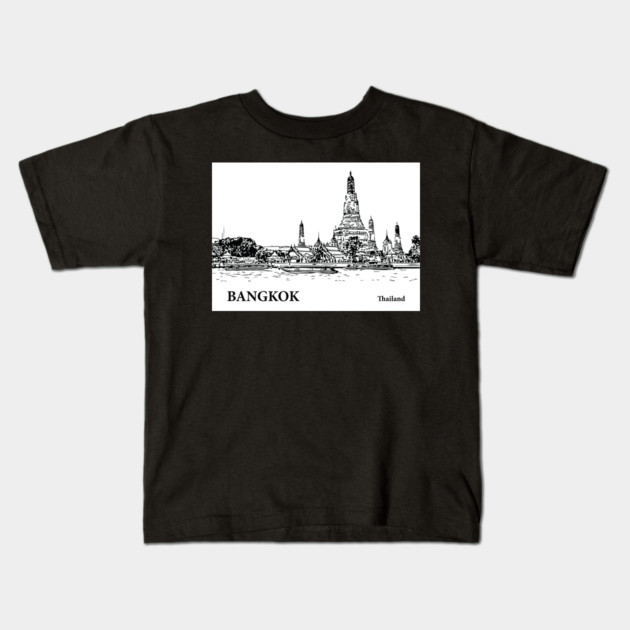 Bangkok Thailand Kids T-Shirt by Lakeric