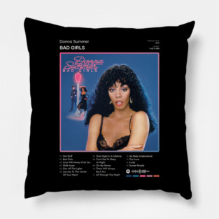 Donna Summer - Bad Girls Tracklist Album Pillow
