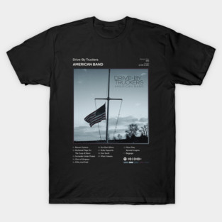 Drive-By Truckers - American Band Tracklist Album T-Shirt