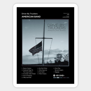 Drive-By Truckers - American Band Tracklist Album Sticker