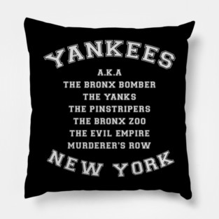 Yankees Alias Names Pillow