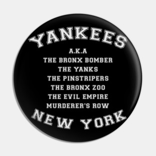 Yankees Alias Names Pin
