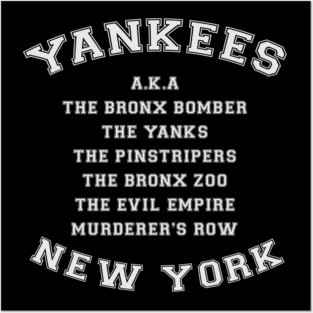 Yankees Alias Names Posters and Art