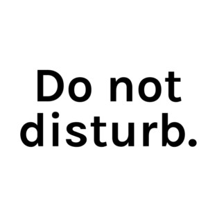 Do Not Disturb Funny Sarcastic Saying for Humor Sarcasm Lovers Novelty Graphic T-Shirt