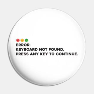 Keyboard not found. Press Any Key to Continue Pin