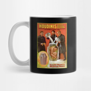 Vintage Magic Houdini Poster Stage Magician Mug