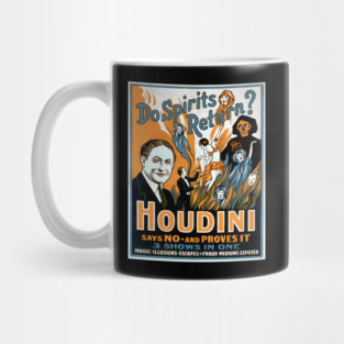 Vintage Magic Houdini Poster Stage Magician Mug