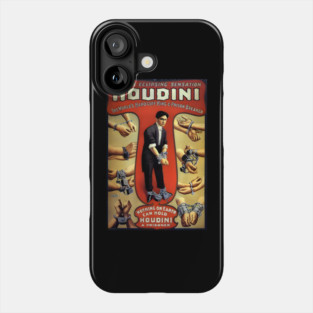 Vintage Magic Houdini Poster Stage Magician Phone Case