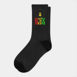 Beautiful Balck Mom Socks