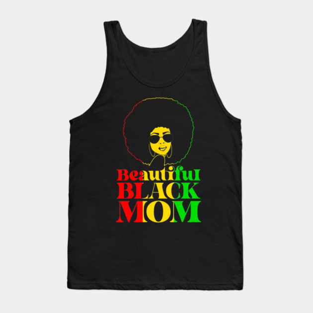 Beautiful Balck Mom Tank Top by UrbanLifeApparel
