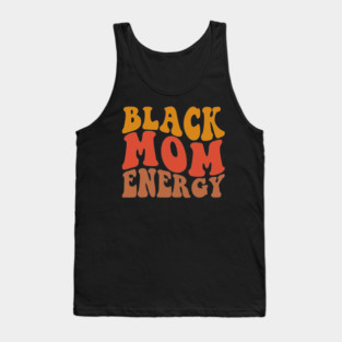 Black Mom Energy Tank Top