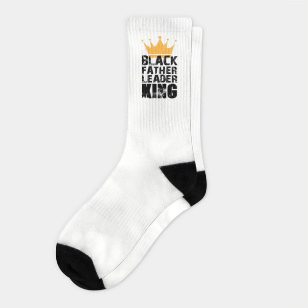 Black Father Leader King Socks by UrbanLifeApparel