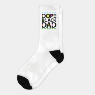 Dope Black Dad Socks