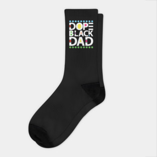 Dope Black Dad Socks