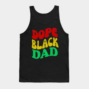 Dope Black Dad Pan African Colors Tank Top