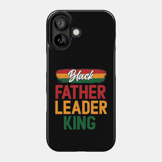 Black Father Leader King Pan African Colors Phone Case by UrbanLifeApparel