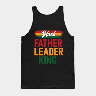 Black Father Leader King Pan African Colors Tank Top