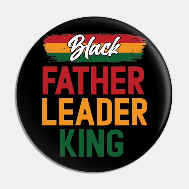 Black Father Leader King Pan African Colors Pin by UrbanLifeApparel