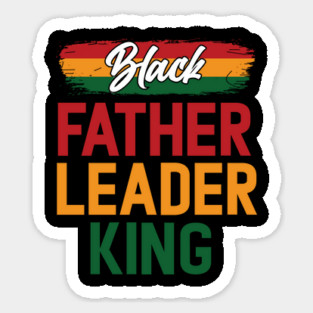 Black Father Leader King Pan African Colors Magnet