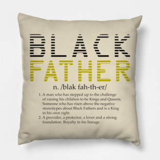 Black Father Definition Pillow