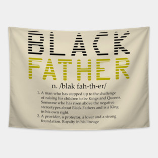 Black Father Definition Tapestry