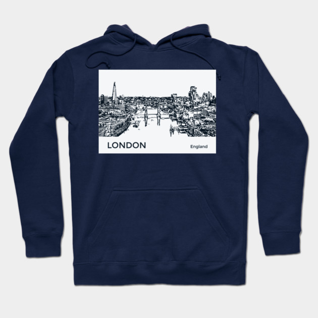 London England Hoodie by Lakeric