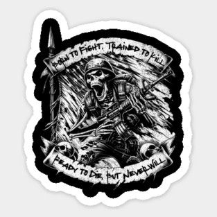 Born To Fight Sticker