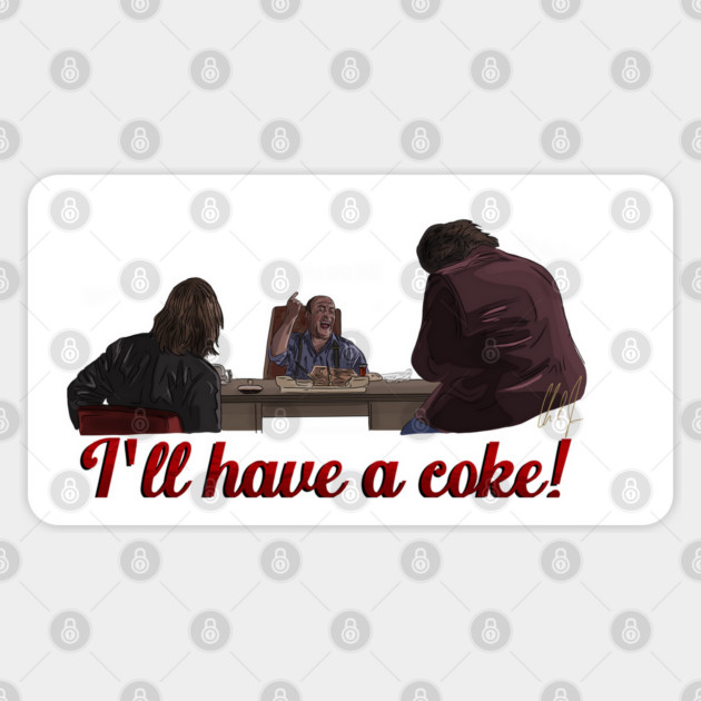 Boondock Saints: I'll have a coke Sticker by 51Deesigns