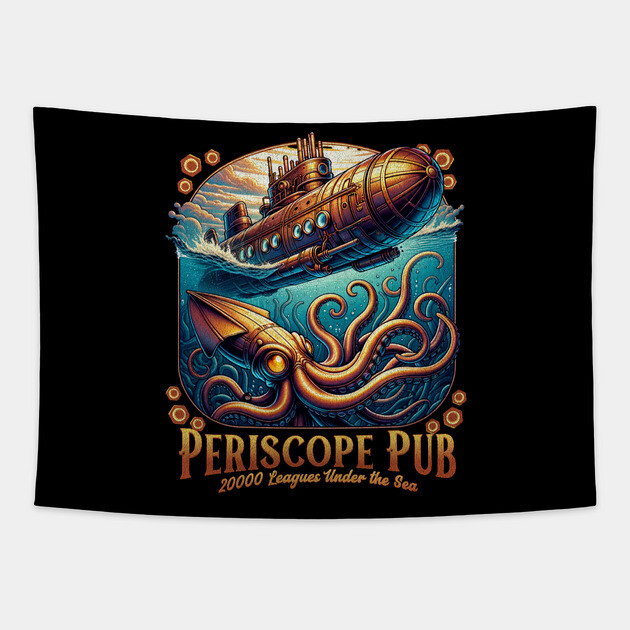 The Periscope Pub Aboard the Treasure Cruise Ship Tapestry by Joaddo