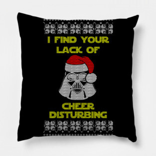 Lack of Cheer - Ugly Christmas Sweater Pillow