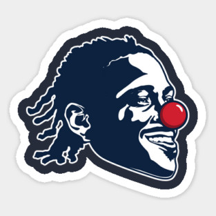 Antonio Brown Patriots Clown Design Sticker
