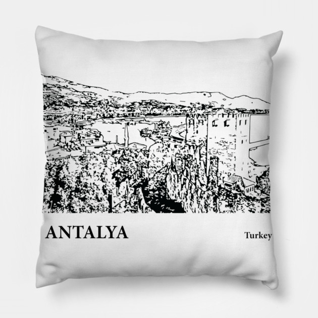 Antalya Turkey Pillow by Lakeric