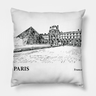 Paris France Pillow