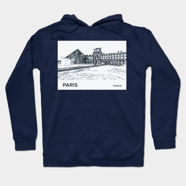 Paris France Hoodie by Lakeric