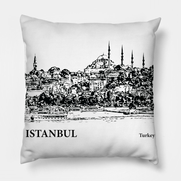 Istanbul Turkey Pillow by Lakeric