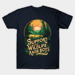 Mom of boys wildlife T-Shirt